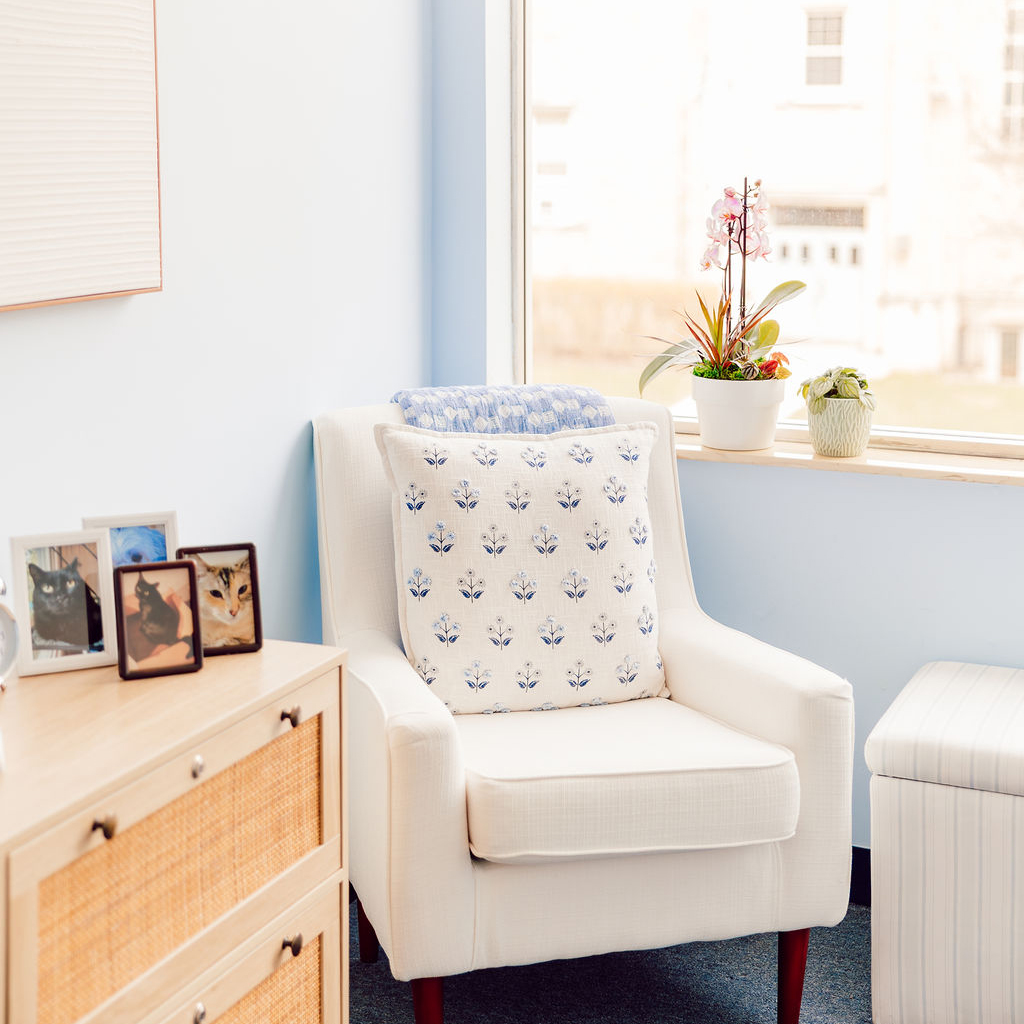 Riverside Psychology office armchair